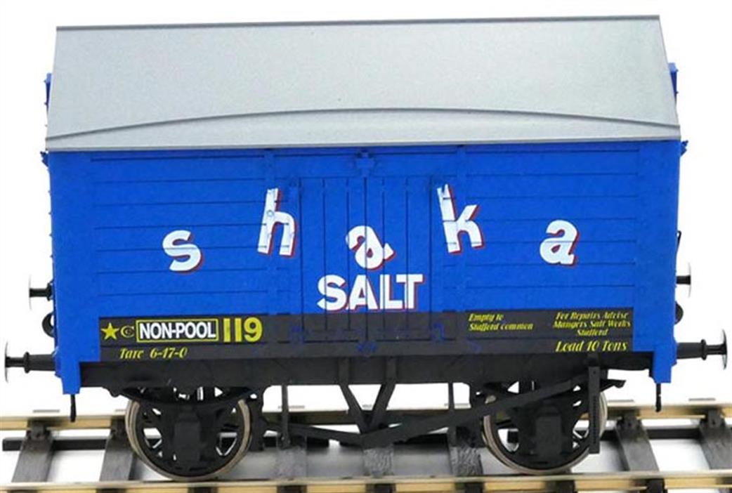 Dapol O Gauge 7F-018-016W Shaka Salt Covered Salt Van 119 RCH 1887 Type Weathered