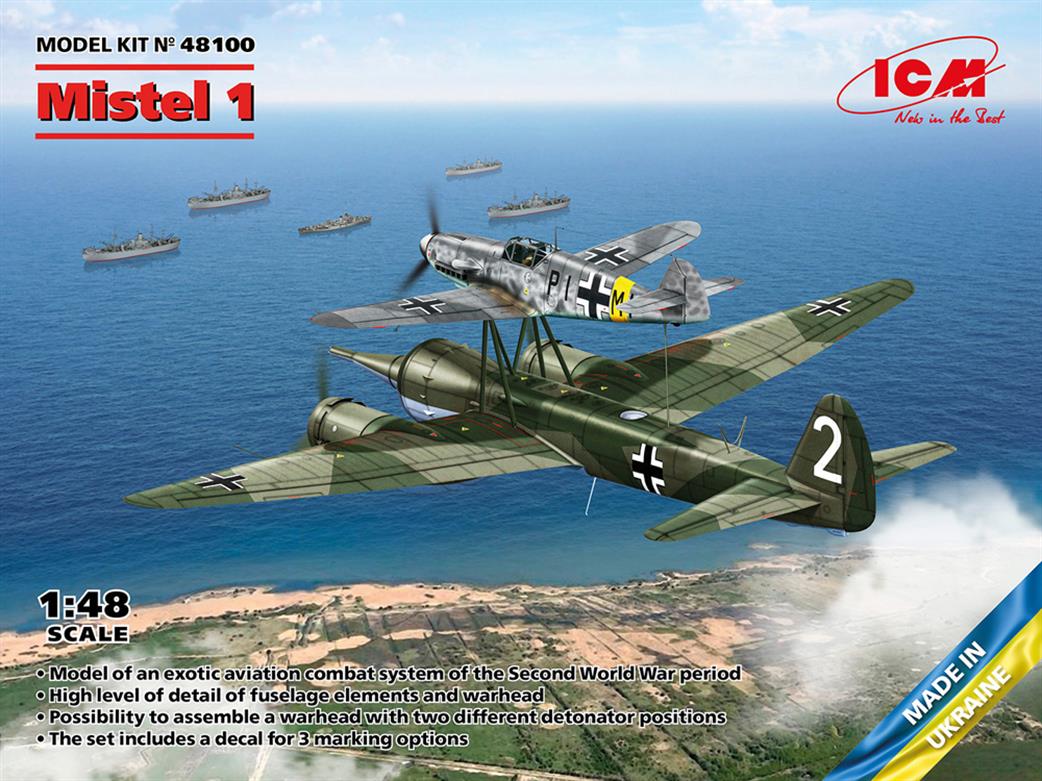 ICM 1/48 48100 Mistel 1 German Composite Strike Aircraft Combo