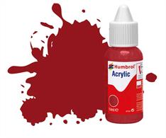 20 Gloss Crimson Acrylic Paint 14ml Dropper Bottle