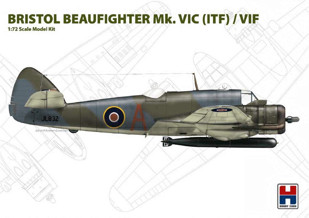 Hobby 2000 1/72 72004 Bristol Beaufighter MKVIC ITF VIF Plastic Kit