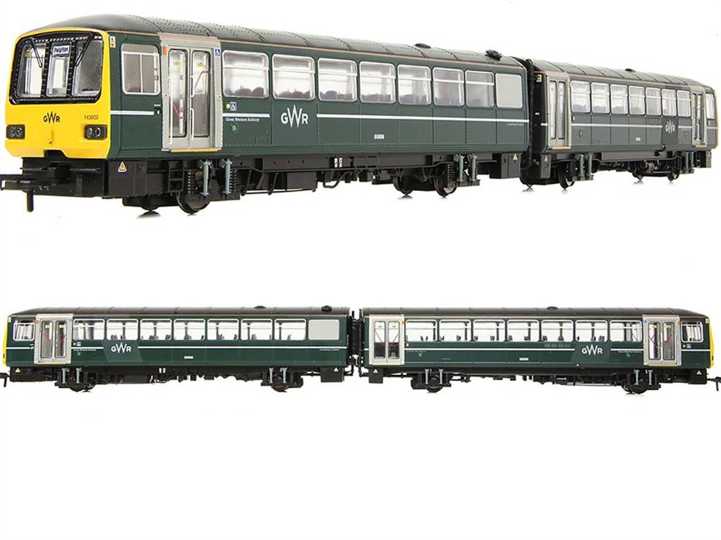 Bachmann EFE Rail OO E83021 First Great Western 143619 Class 143 2-Car Pacer Railbus Train Local Lines Livery Bristol