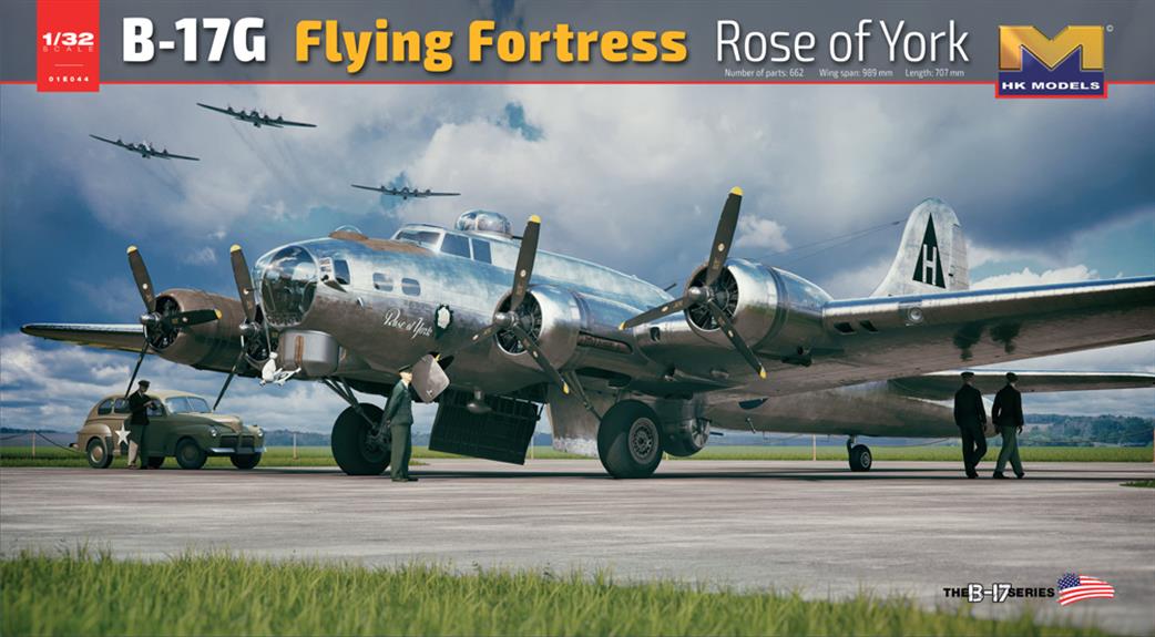 Hong Kong Models 1/32 HK01E044 Boeing B-17G Flying Fortress Rose of York Limited Edition Kit