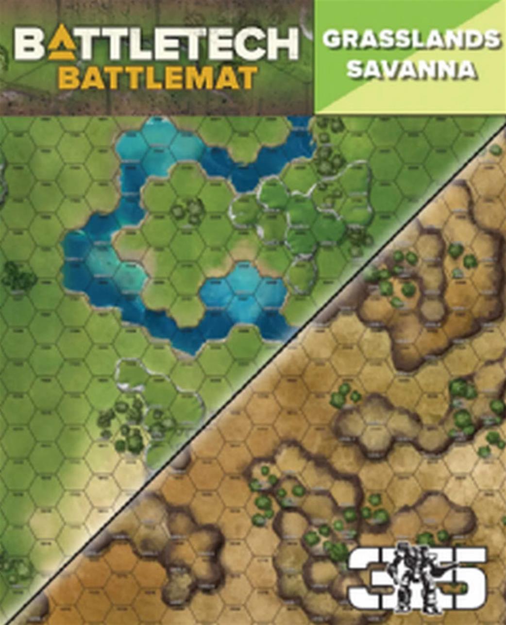 Catalyst Games Labs  CAT35800D Battletech Battle Mat Grasslands Savanna