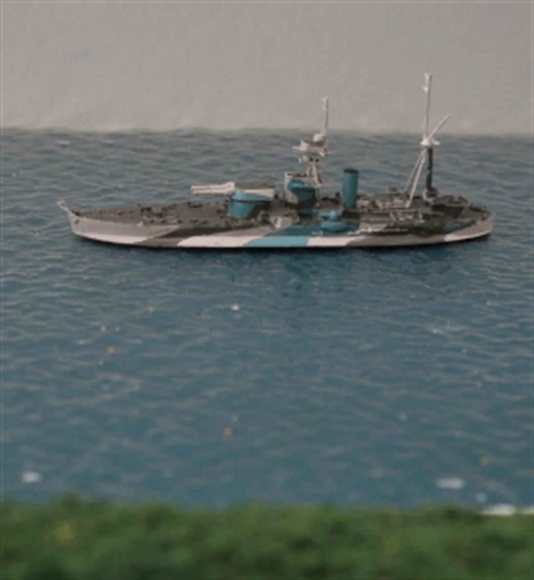 John's Model Shipyard RN701B HMS Roberts Full Bulge Waterline Model of the Monitor  1/1200