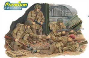 This famous battle is commemorated in Dragon’s new 1/35 scale figure set entitled “Red Devils w/Welbike Drop Tube Container (Arnhem 1944)”. The box contains a Premium Edition set, meaning it utilizes previously released figures. However, the exciting item has been enhanced with the inclusion of a new Welbike, a compact British-designed motorbike devised especially for covert operations. In actual fact, a total of 3853 Welbikes were produced in WWII, with many used in Operation Market Garden. The 1/35 scale model bike has been carefully reproduced in fine detail, and it constitutes a novel centerpiece for any vignette. The set includes four finely molded figures in combat poses, complete with a generous amount of personal equipment. It also associated parachute drop container. This famous battle in the history of the Parachute Regiment can now be recreated by modelers even more dramatically thanks to this figure set from Dragon.