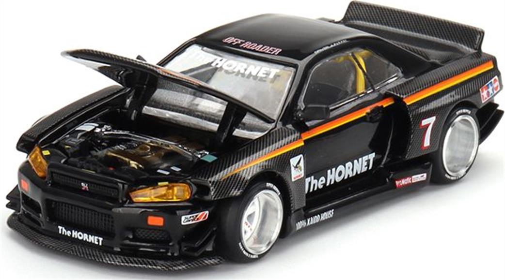 MiniGT 1/64 MGTKHMG093 Nissan Skyline GT-R (R34) Tamiya X Kaido House The Hornet