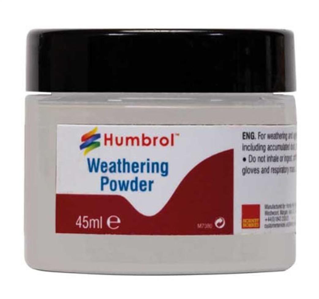 Humbrol  AV0012 White Weathering Powder 45ml Pot