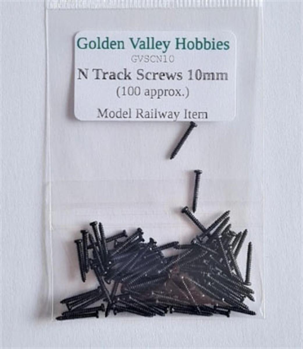 Golden Valley Hobbies N GVSCN10 Track Screws N Gauge 10mm