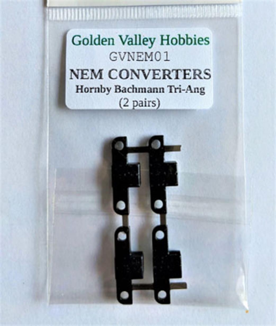 Golden Valley Hobbies OO GVNEM01 NEM Converters for Hornby Bachmann TriAng 2 Pairs