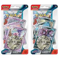 You will be sent one at random, unless otherwise specified, subject to availability.Contain:1 * Scarlet &amp; Violet Paradox Rift booster1 * Coin3 * Cards  Either: Hydreigon (foil), Zweilous and Deino or Tinkaton (foil), Tinkatuff and Tinkatink