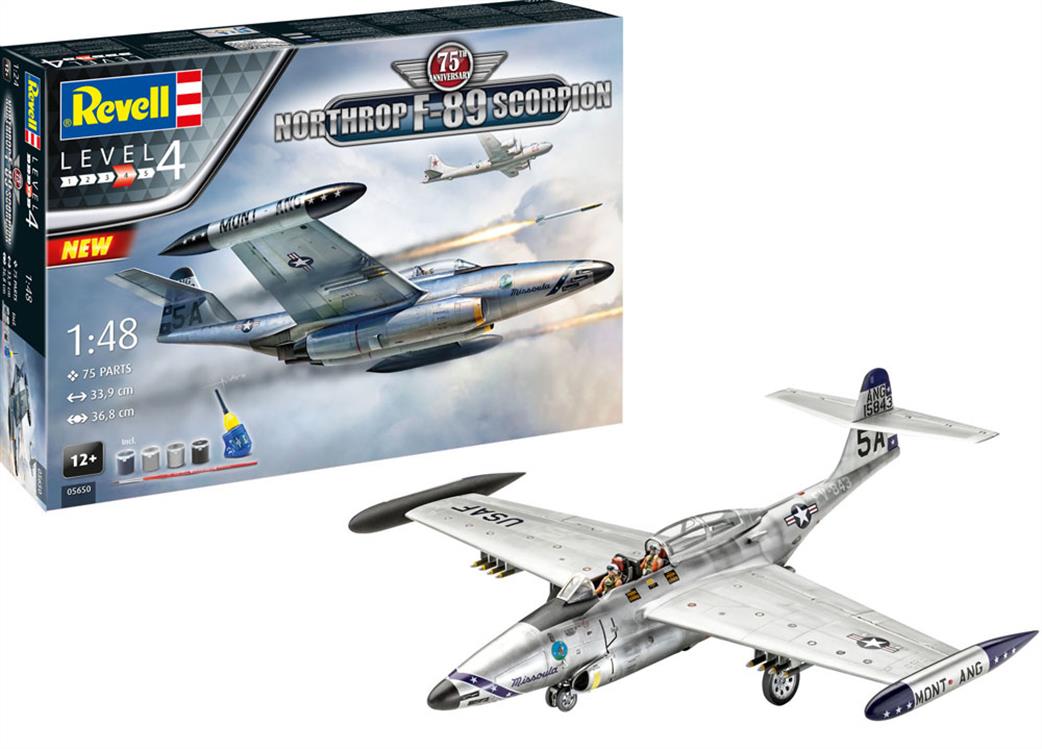 Revell 1/48 05650 Northrop F-89 Scorpion 75th Anniversary Gift Set
