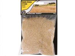 Static Grass Straw Colour 12mm.Static Grass is a special material that stands upright when it is appliedUse Static Grass to model fields and other tall grasses. Blend multiple lengths and colors of Static Grass to replicate all phases of growth.
