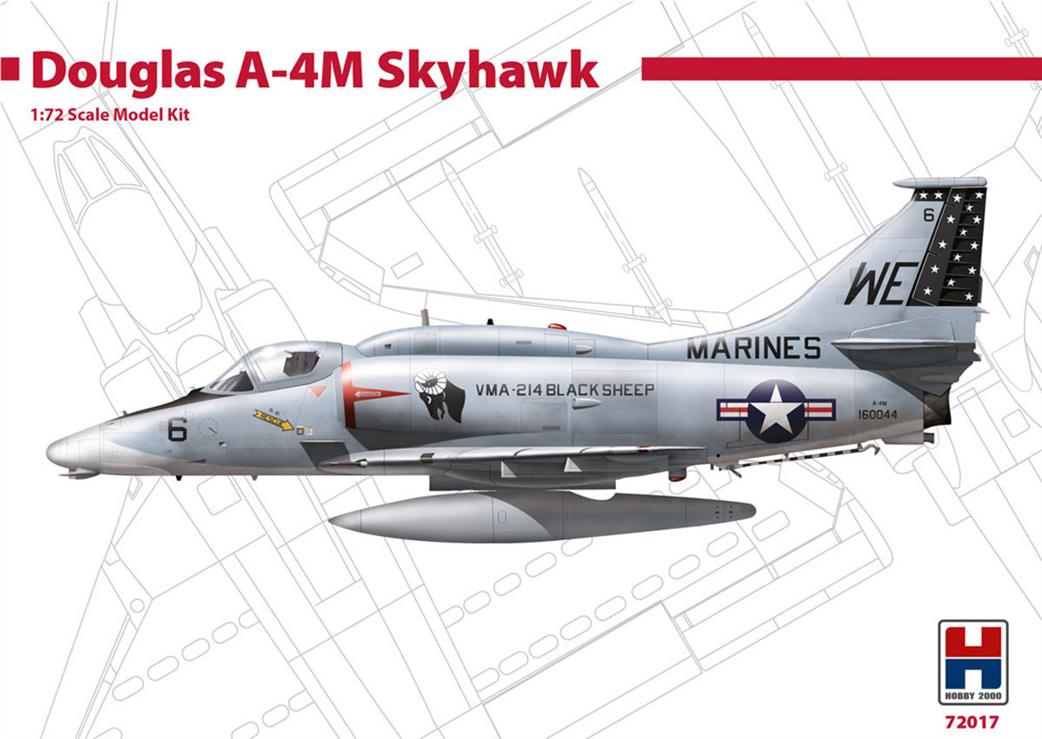 Hobby 2000 1/72 72017 Douglas A-4M Skyhawk  Plastic Kit