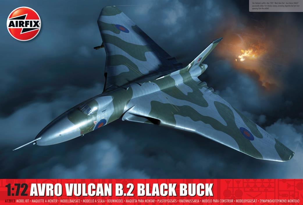 Airfix 1/72 A12013 Avro Vulcan B.2 Bomber Black Buck Aircraft Kit