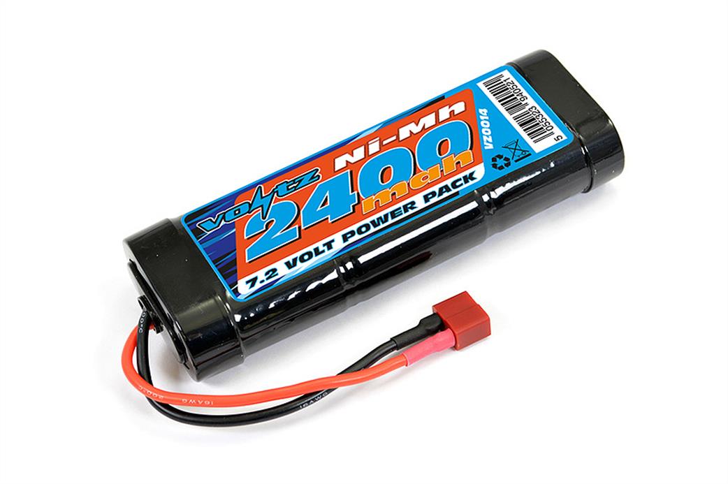 Voltz  VZ0014D 2400mah 7.2v NIMH Battery Pack with Deans Connector