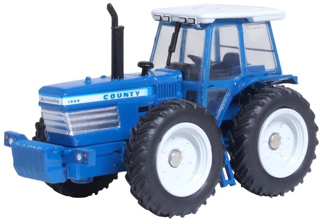 Oxford Diecast 1/76 76FCT001 Blue Ford County Tractor Diecast Model