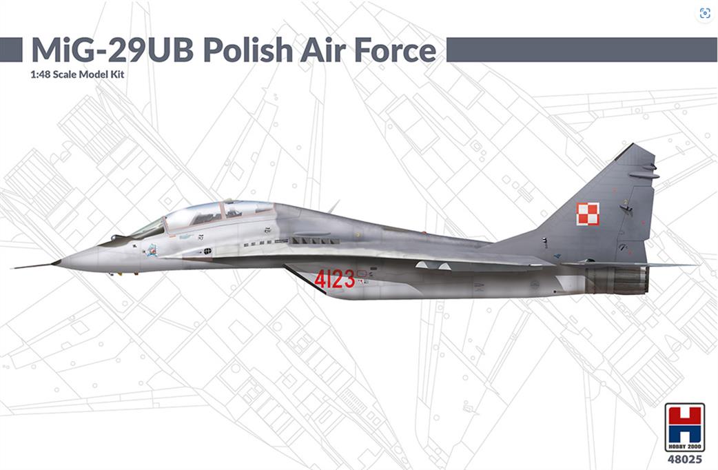 Hobby 2000 1/48 48025 Mig-29 Polish Air Force Jet Fighter Kit