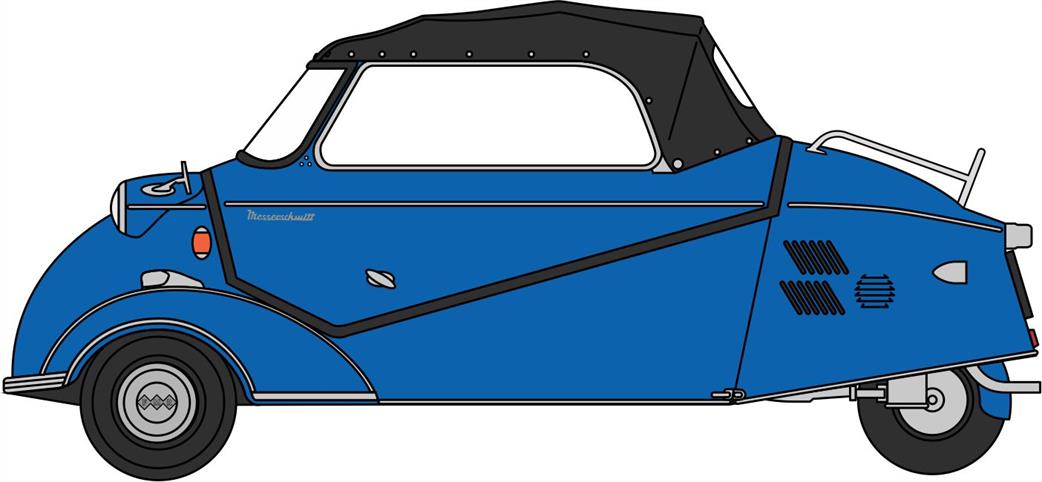 Oxford Diecast 1/76 76MBC006 Messerschmitt KR200 Bubble Car Royal Blue