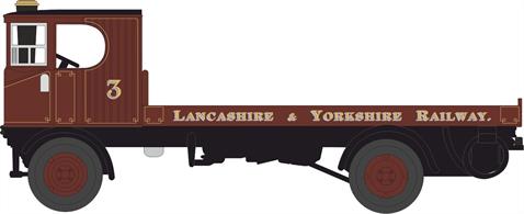 Oxford Diecast 76SEN003 1/76th Lancashire &amp; Yorkshire Sentinel Flatbed
