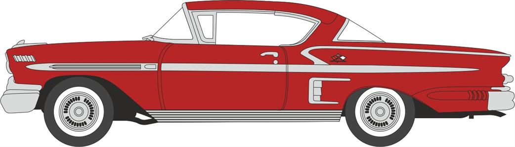 Oxford Diecast 1/87 87CIS58003 Chevrolet Impala Sport Coupe 1958 Rio Red