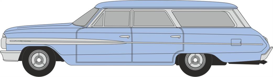 Oxford Diecast 1/87 87DC68005 1964 Ford Country Sedan Skylight Blue