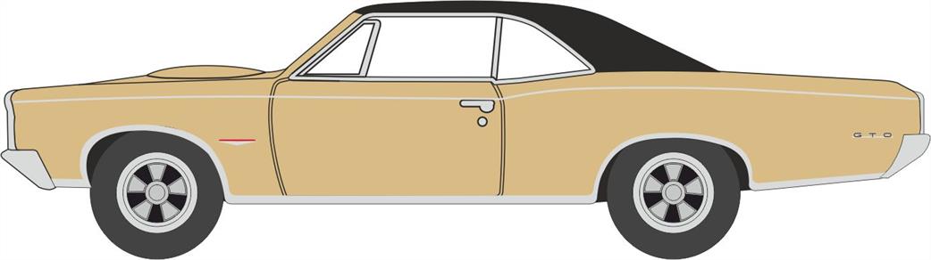Oxford Diecast 1/87 87PG66003 Pontiac GTO 1966 Martinique Bronze/Black