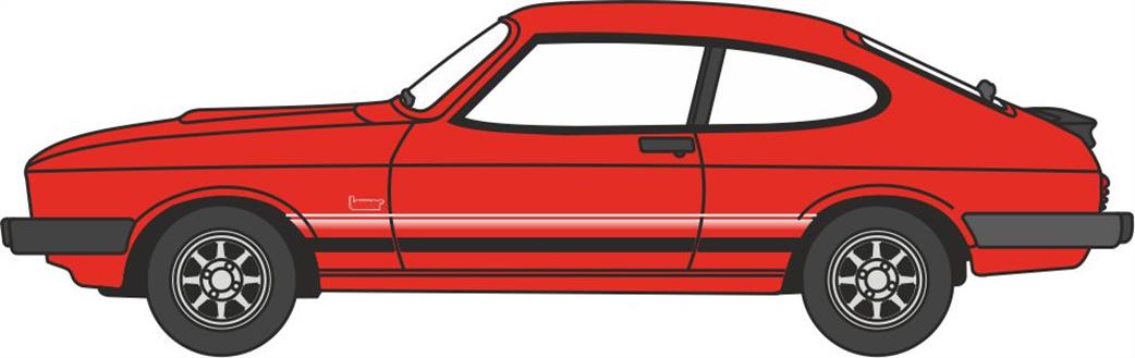 Oxford Diecast 1/148 NCAP004 Ford Capri Mk3 Sebring Red