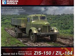 The ZIS-150 was a Soviet truck replacing the ZIS-5 truck, it was the main Soviet truck during the 1950s. In 1957, the ZIS-150 was replaced by the ZIL-164, which differed outwardly only by vertical grille bars and bumper. The kit can be built into a ZIS-150 or a ZIL-164 truck with optional rear trunk tarpaulin top, open or closed side panels &amp; tailgate, and a driver.