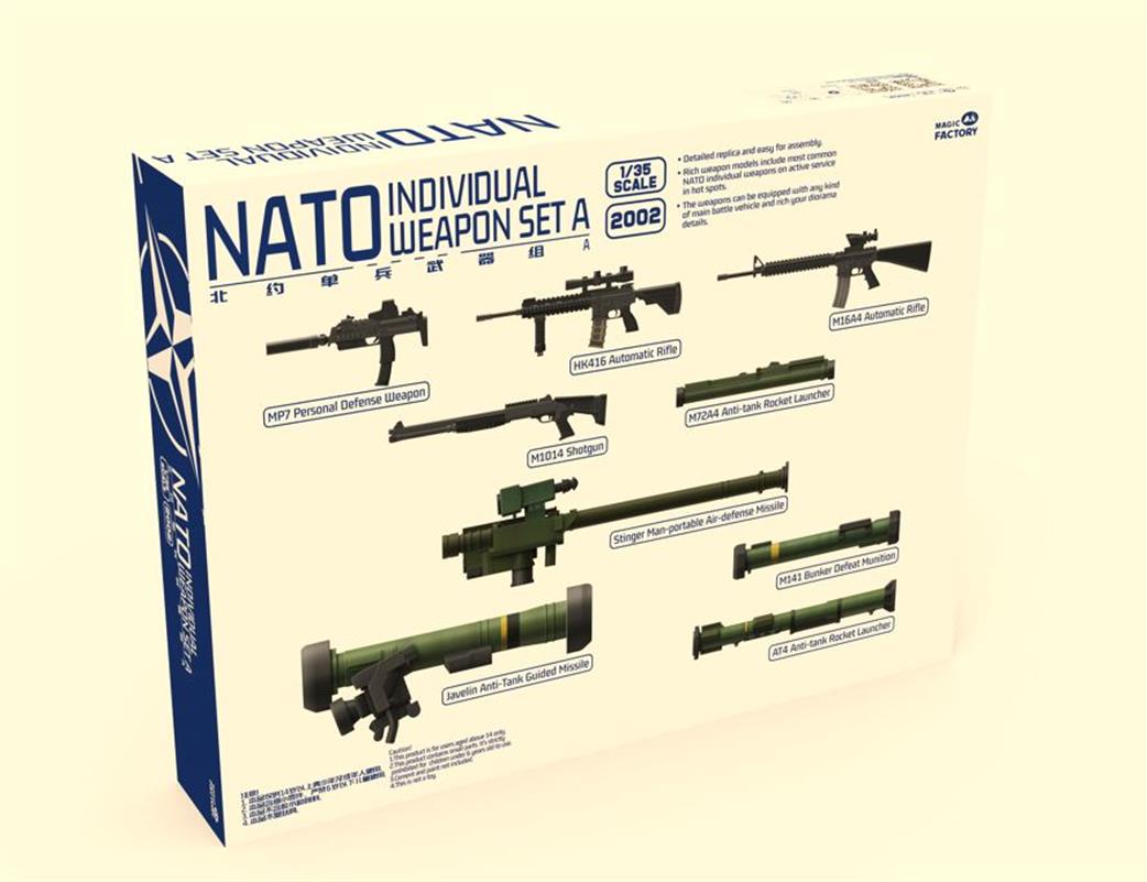 Magic Factory 1/35 2002 NATO Individual Weapon set A kit