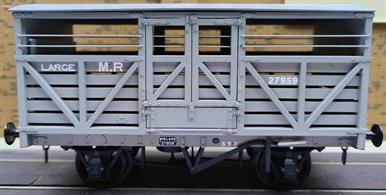 Kit Built Slaters Plastikard 7031 MR/LMS Large Cattle Wagon 27959Built to a very high standard