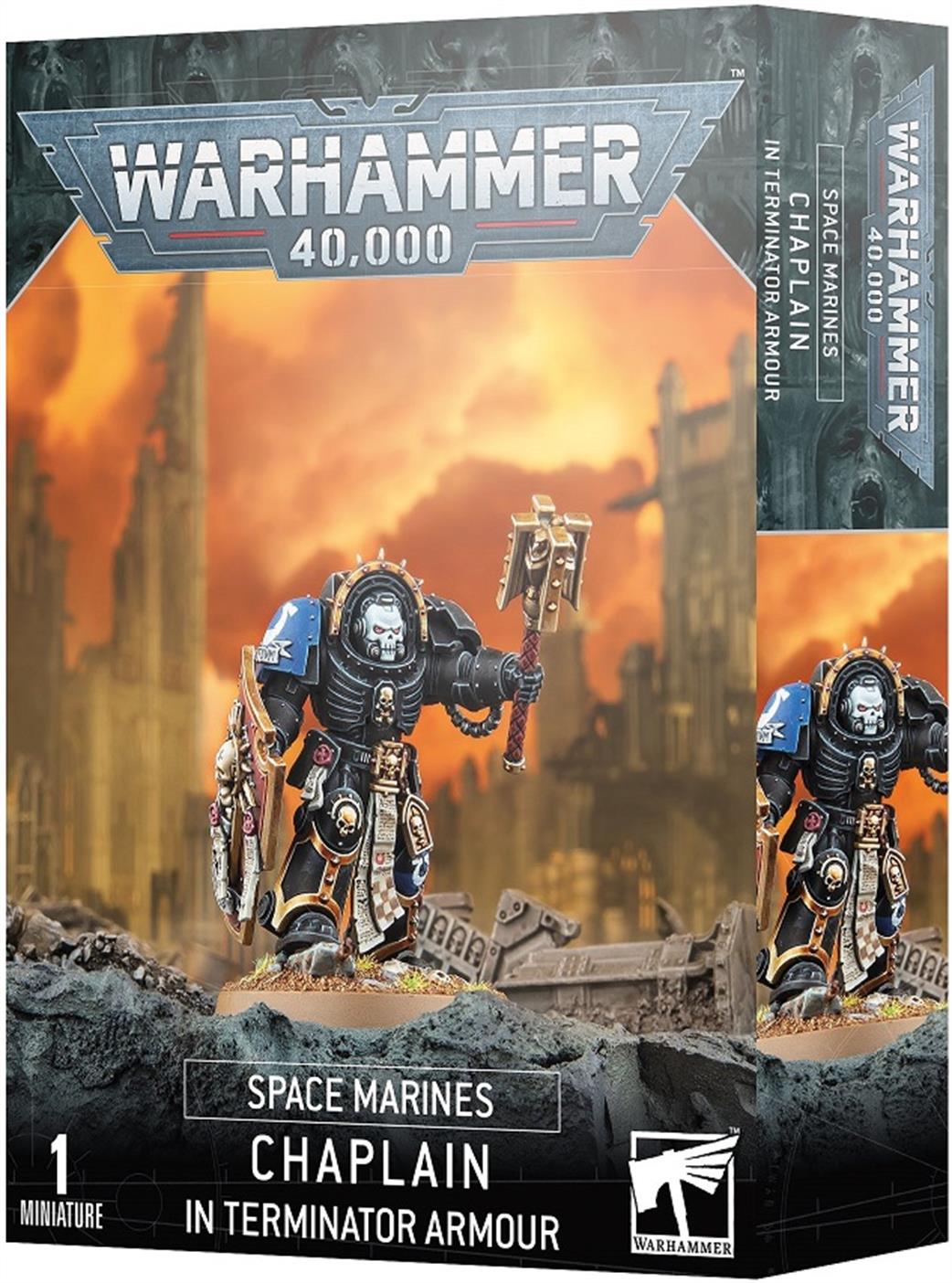Games Workshop 28mm 48-91 Space Marines Chaplain in Terminator Armour