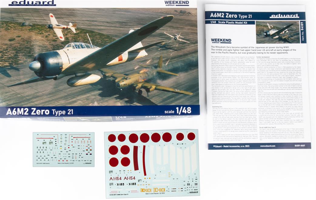 Eduard 1/48 84189 A6M2 Type 21 Zero Japanese WW2 Fighter Weekend Edition