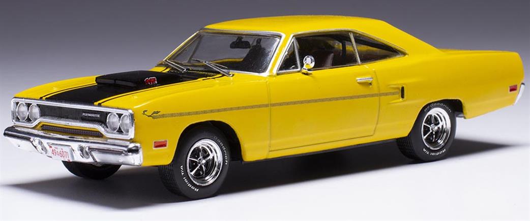 IXO 1/43 CLC531 Plymouth Road Runner Yellow 1970 Diecast Model