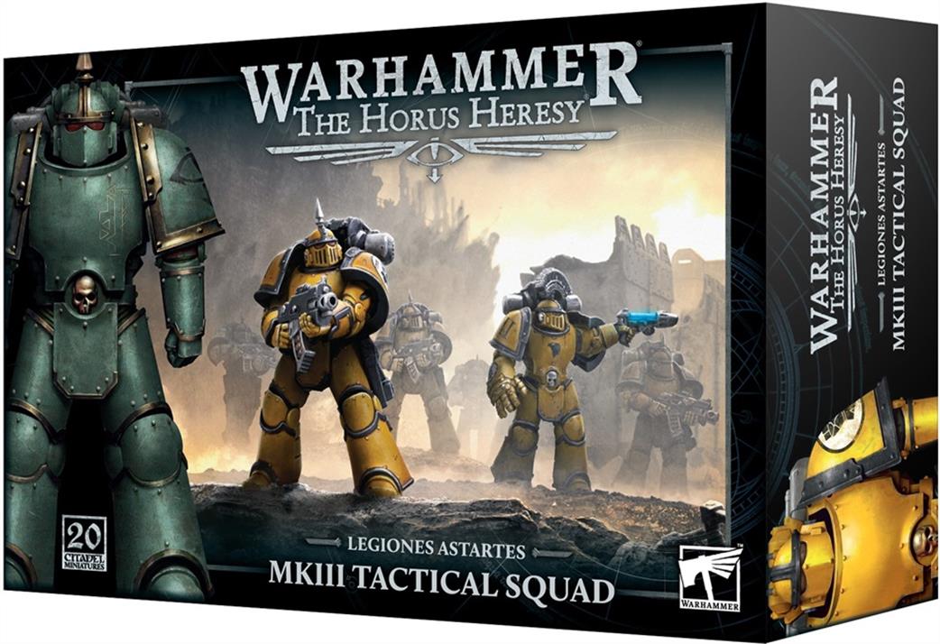 Games Workshop 25mm 31-68 Horus Heresy Legiones Astartes MKIII Tactical Squad