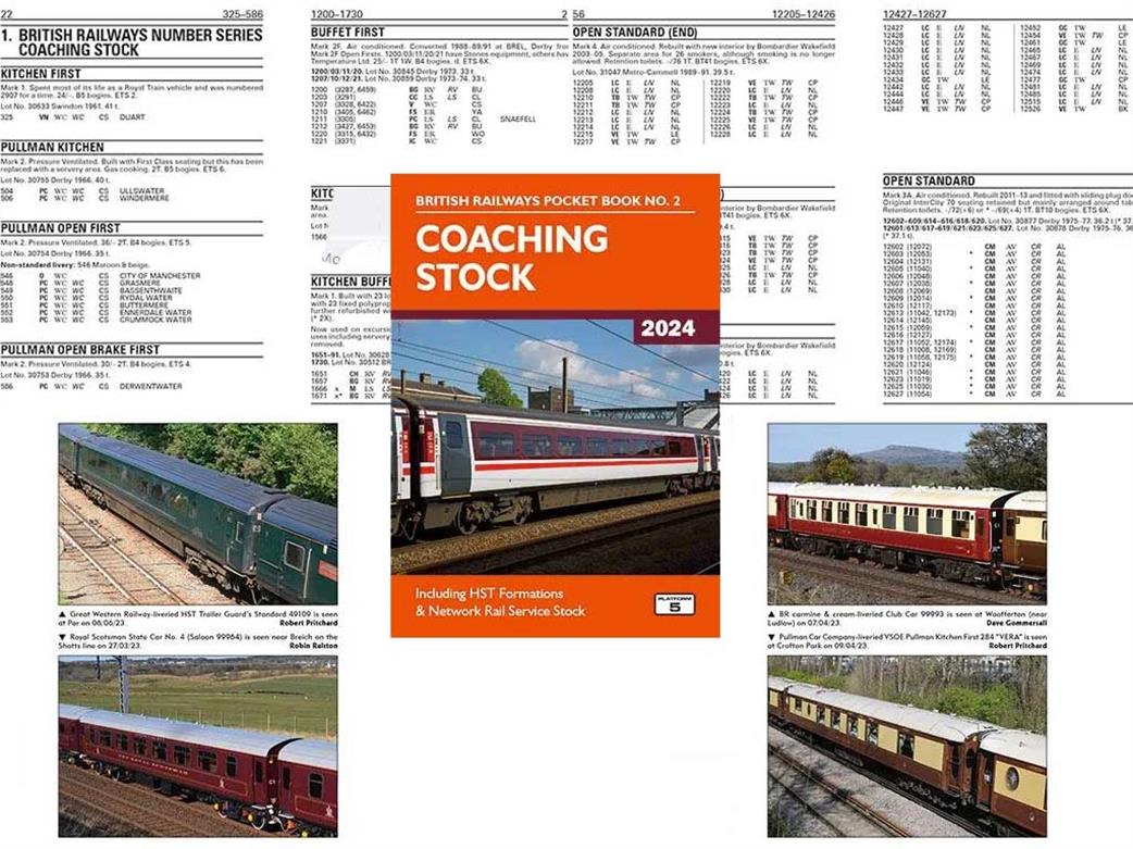 Platform 5 BRPB2 24 British Railways Coaching Stock 2024 Pocket Book