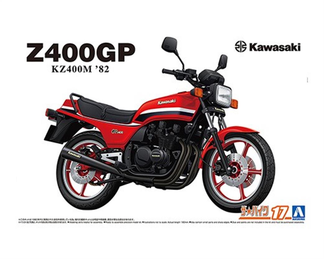 Aoshima 1/12 06478 Kawasaki KZ400M GPZ400 '82 Motorbike Kit