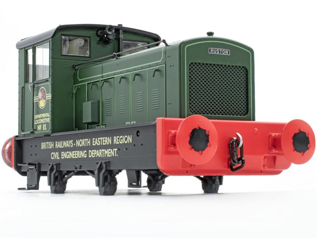 Accurascale O Gauge ACC2851 BR No.83 Ruston 88DS 4wd shunter 432477 BR Green