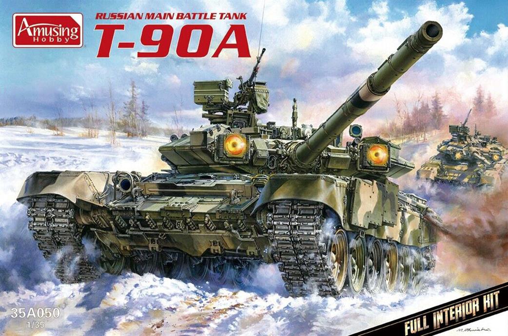 Amusing Hobby 1/35 35A050 Russian T-90A Main Battle Tank KIt