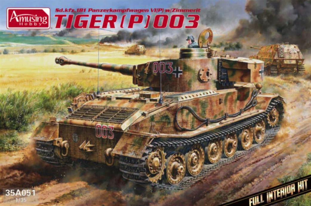 Amusing Hobby 1/35 35A051 German Tiger p 003 Panzerbefehlswagen Kit