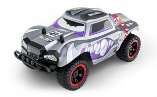 1/18 Monster with great turning and 2.4Ghz technology for multiplayer races. Battery operated and very resistant body.