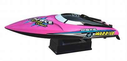 JOYSWAY WARRIOR V4 DEEP VEE 2.4G RTR BOAT 420MMHull Length: 360 mmTotal Length: 420 mmWidth: 115 mmWeight: 540g(RTR)Hull Material: Plastic molding with painting &amp; decal stickersSpeed: 25 km/h2023 New Function:Self-Righting functionWHAT'S INCLUDEDHull with graphic and assembly finishedJ2C96 Hobby Style 2.4GHz digital proportional transmitterReceiver &amp; 15A water cooled ESC combo setPowerful water cooled 390 motor with gear box9g waterproof rudder servo7.4V 900mAh Li-ion battery pack2S USB balance chargerTwo blades nylon propeller4pcs AA batteries (for transmitter)ABS boat standREQUIREMENTSAll included, ready to run
