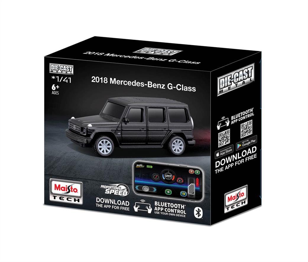 Maisto 1/41 M82650-01 Mercedes Benz G Class 2018 RC w/iPhone App Bluetooth Control