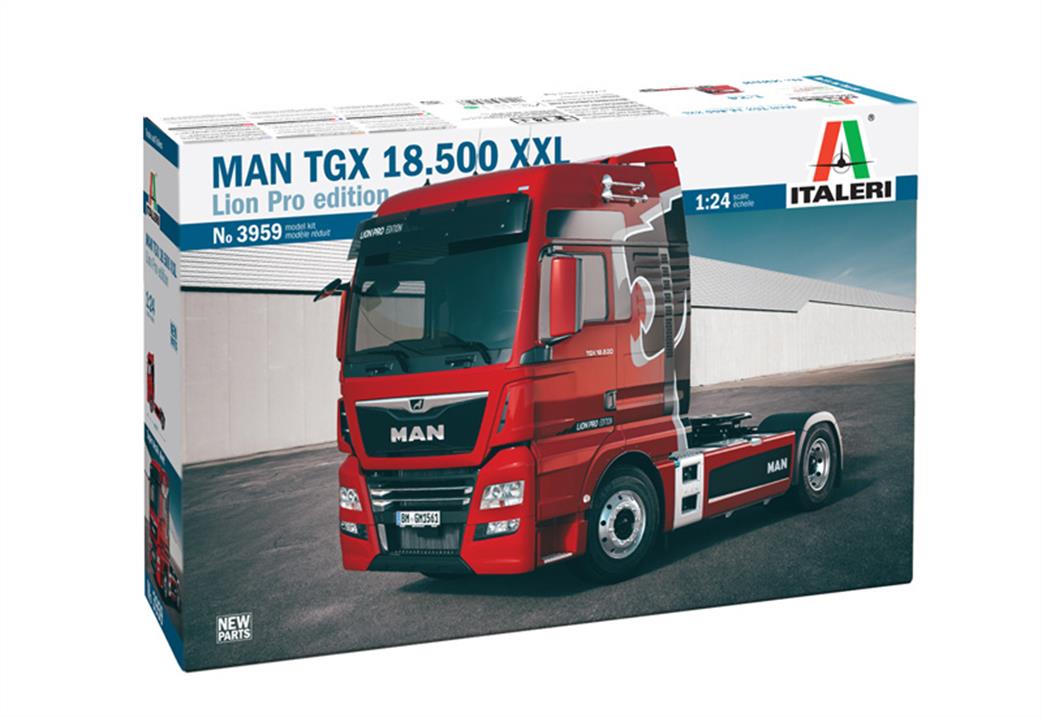 Italeri 1/24 3959 MAN TGX XXl D-38 Truck Kit