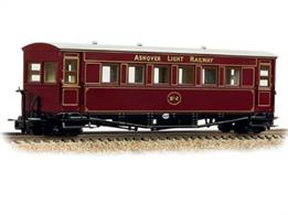 The Gloucester Bogie Coaches have been long awaited by Narrow Gauge enthusiasts and with development of these new models now complete, we are delighted to unveil this model of Ashover Light Railway Coach No. 4.This highly detailed model is packed with features; starting at the roof there are separately fitted ventilators and finely moulded rain strips. The sides of the coach have panelled walls with recessed windows, whilst the doors are also recessed and have metal handrails on either side. The ends of the coach also have a pair of windows and with such a good view of the interior, it’s easy to see the detail that we’ve incorporated inside, too.