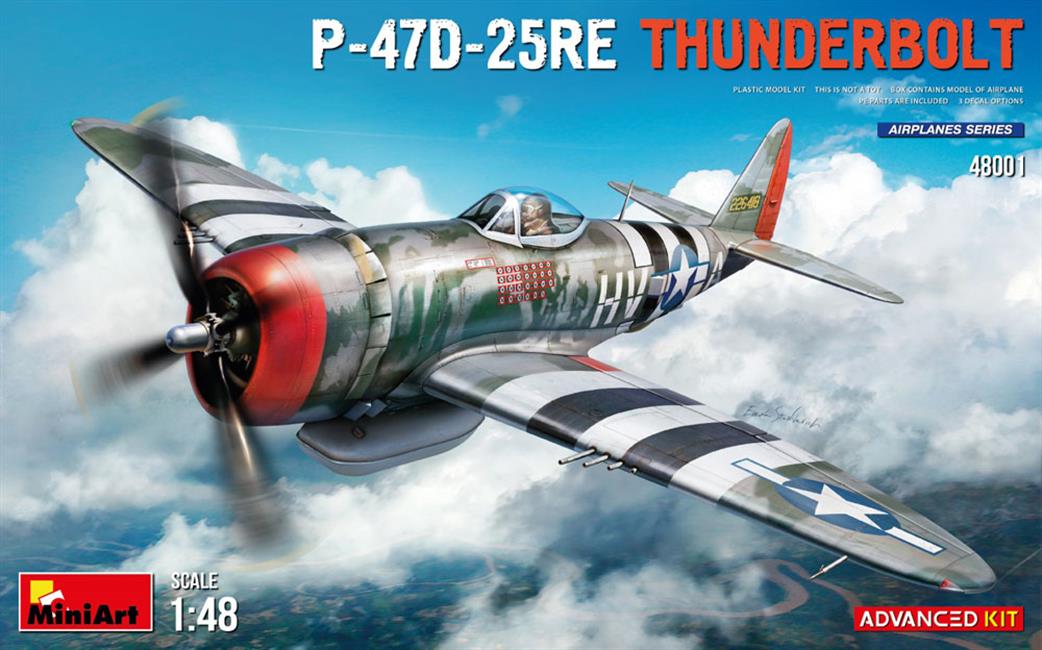 MiniArt 1/48 48001 USN P-47D-25RE Thunderbolt WW2 Fighter Kit