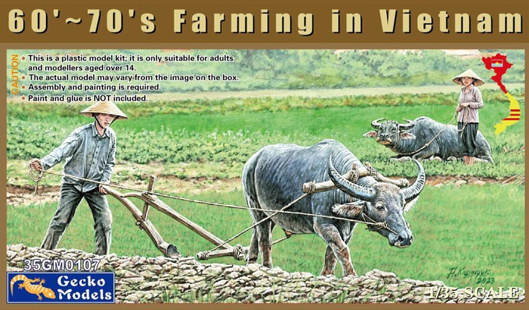 Gecko Models 1/35 35GM0107 60'-70's Farming in Vietnam Figure Set