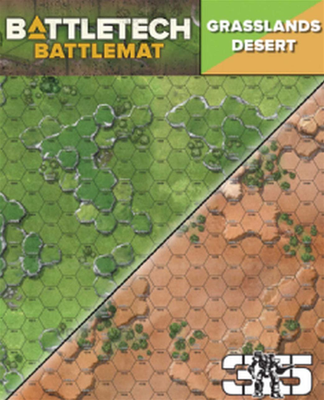 Catalyst Games Labs  CAT35800A Battletech Battle Mat Grasslands Desert