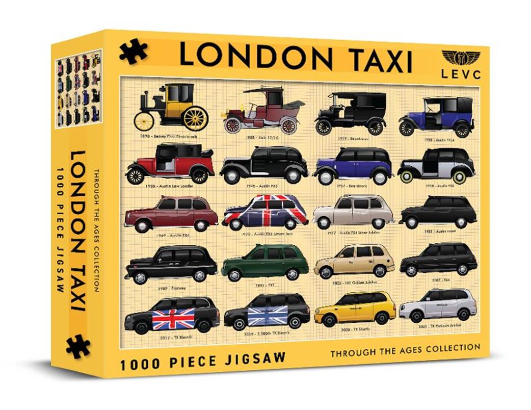 Coach House Partners  CHP0187 London Taxi Through The Ages 1000 Piece Jigsaw Puzzle