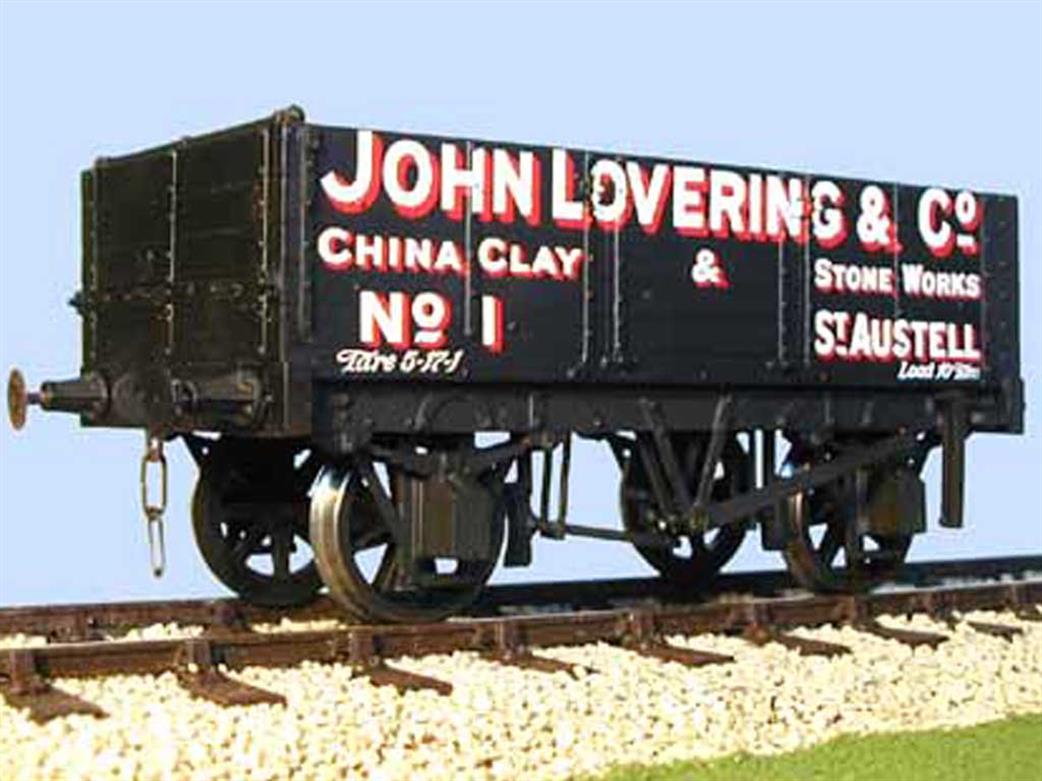 Slaters Plastikard O Gauge 7055L John Lovering & Co St.Austell Gloucester 5 Plank End Door China Clay Wagon Kit