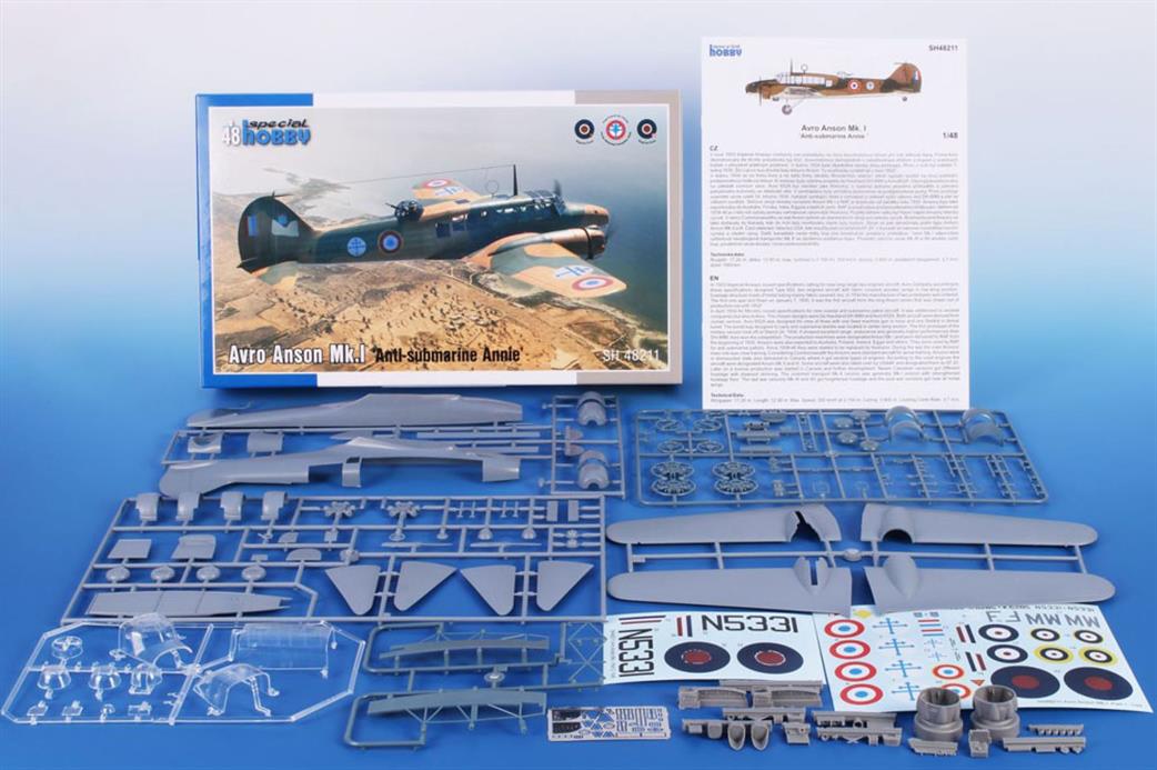 Special Hobby 1/48 48211 Avro Anson Mk1 Anti Submarine Annie Plastic Kit